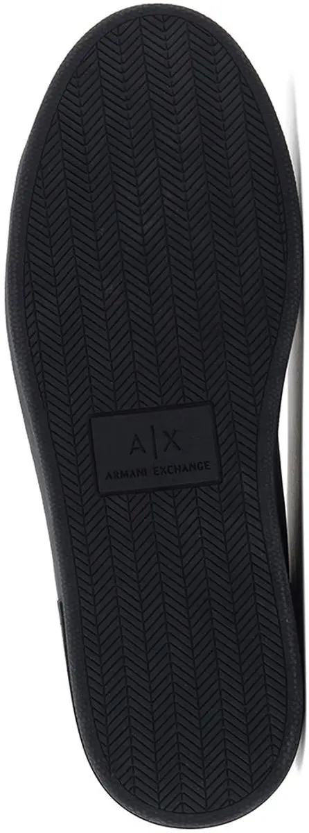 Giorgio Armani Leather Slip-On Sneakers XM000141 AF11912 - Zwart - afbeelding 2 van 6
