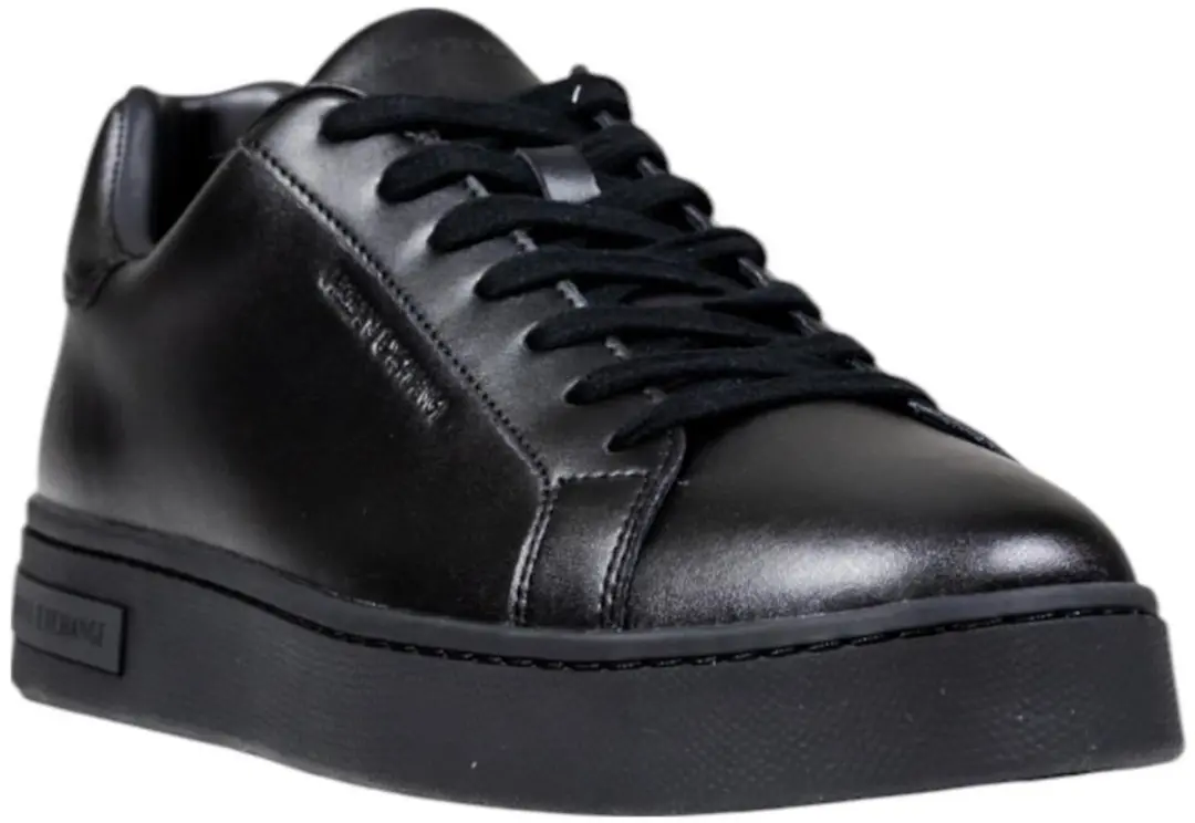 Giorgio Armani Leather Slip-On Sneakers XM000141 AF11912 - Zwart - afbeelding 5 van 6