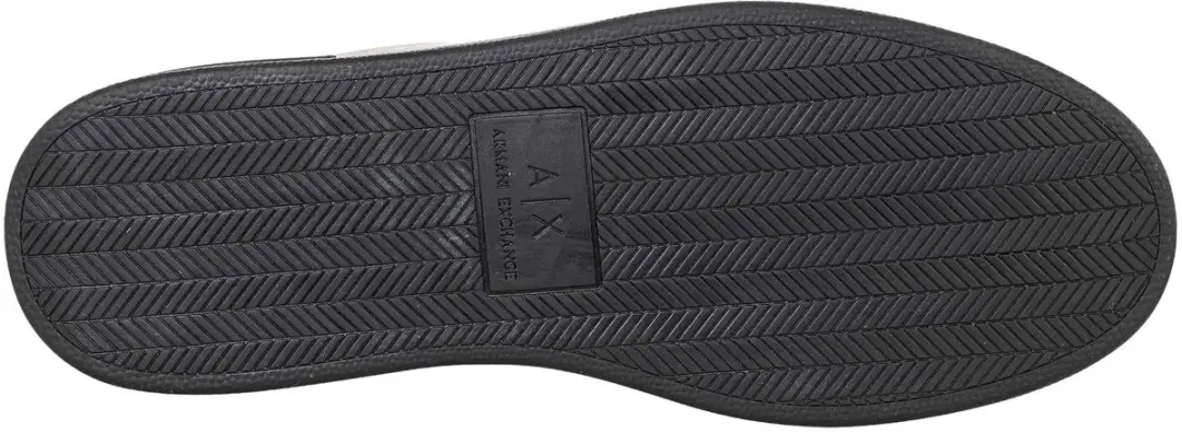 Giorgio Armani Leather Slip-On Sneakers XM000141 AF11912 - Zwart - afbeelding 4 van 6