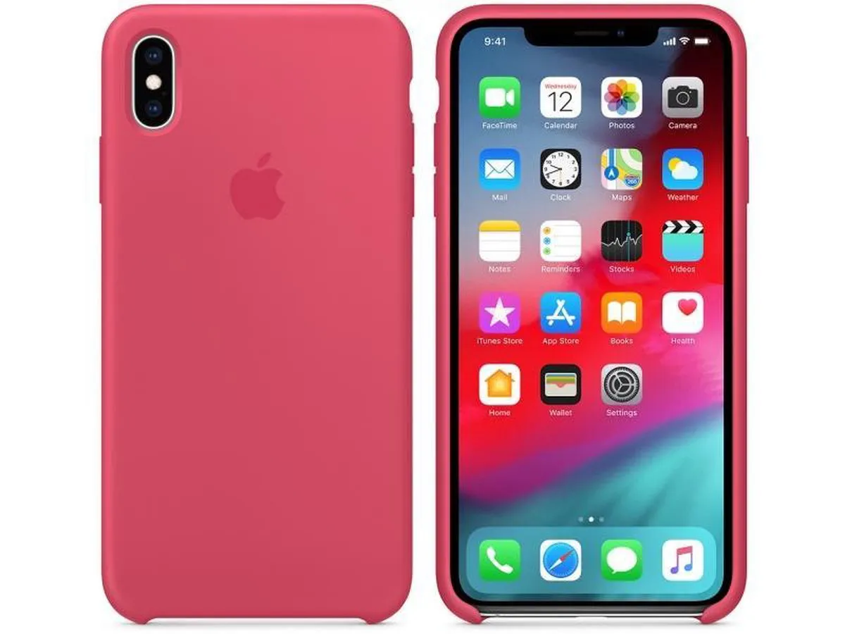 Apple iPhone Xs Max Silicone Backcover - Rood MUJP2ZM/A - afbeelding 6 van 6
