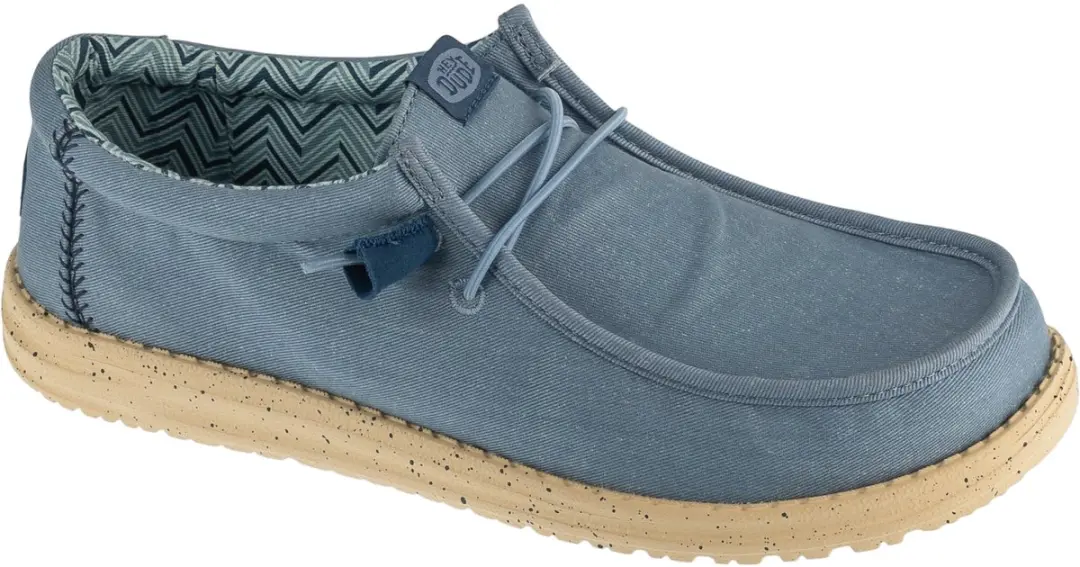 Hey Dude Wally Stretch Canvas, Mannen, Blauw, Sneakers, maat: 41