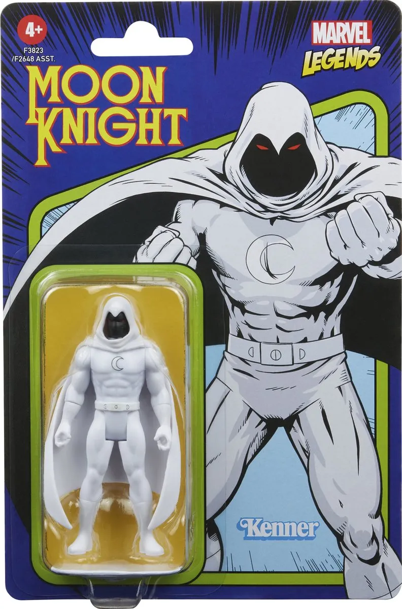 Marvel Legends Retro Collection Moon Knight F38235X0 Speelfiguur - Multikleur