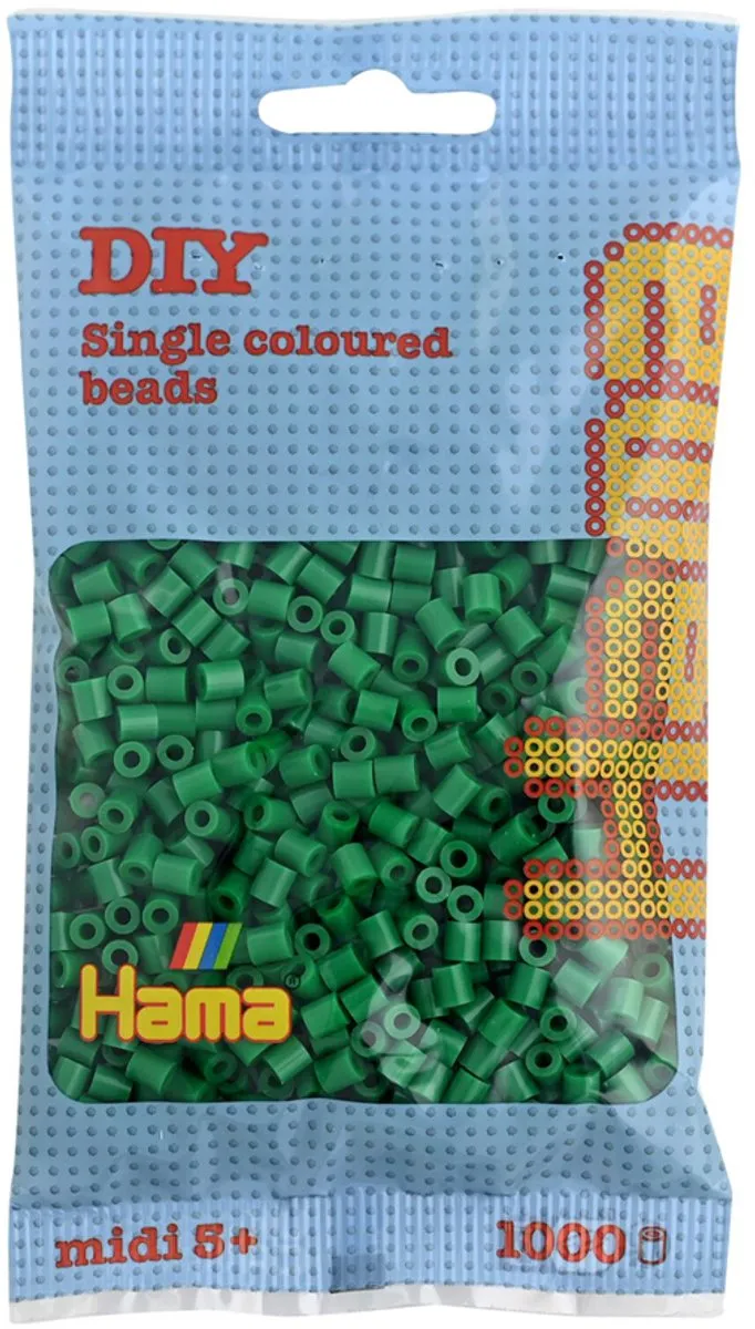 Hama Midi Strijkkralen Bos Groen - 1000 Stuks