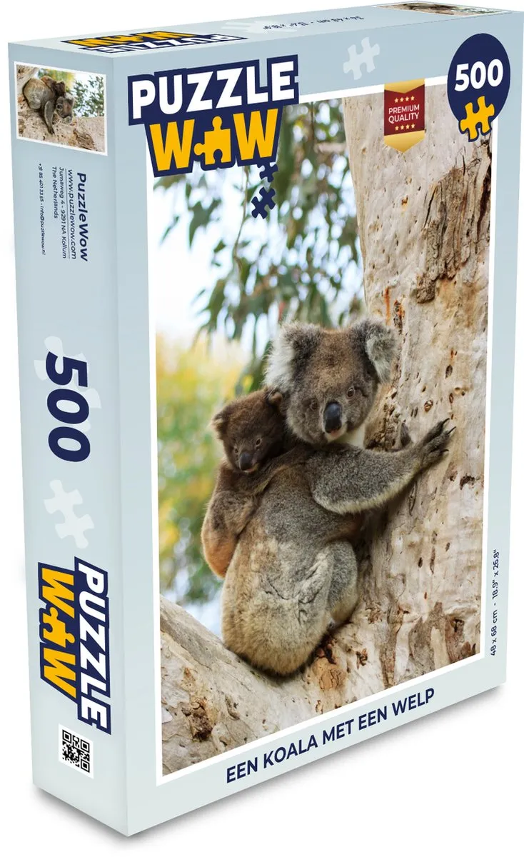 PuzzleWow Koala's Boom Legpuzzel 500 Stuks