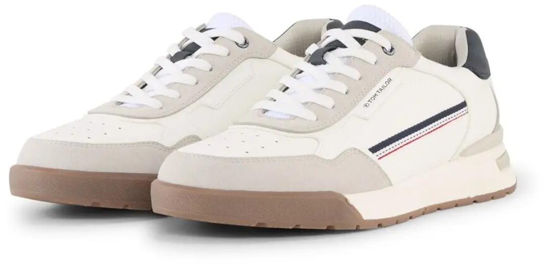 Tom Tailor - Sneakers van imitatieleer - Maat 40 - white