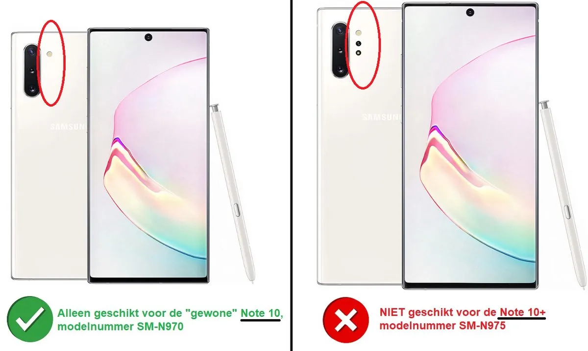 Samsung Galaxy Note 10 Clear View Cover EF-ZN970CWEGWW - Wit