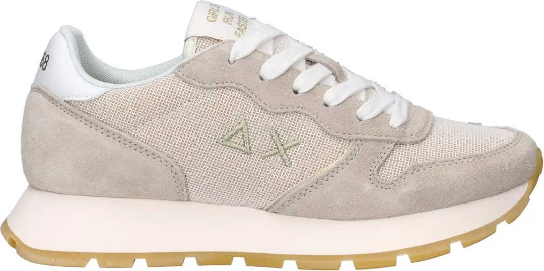 SUN68 Ally Glitter Textile Sneakers Laag