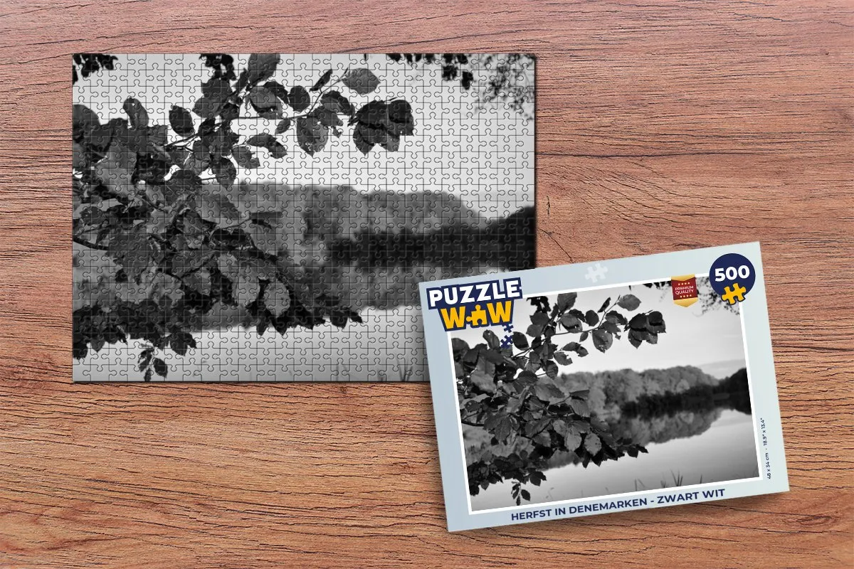PuzzleWow Herfst in Denemarken Legpuzzel 500 Stuks - Multicolor