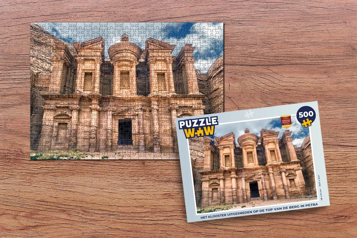 PuzzleWow Petra Klooster Legpuzzel 500 Stuks - Multicolor