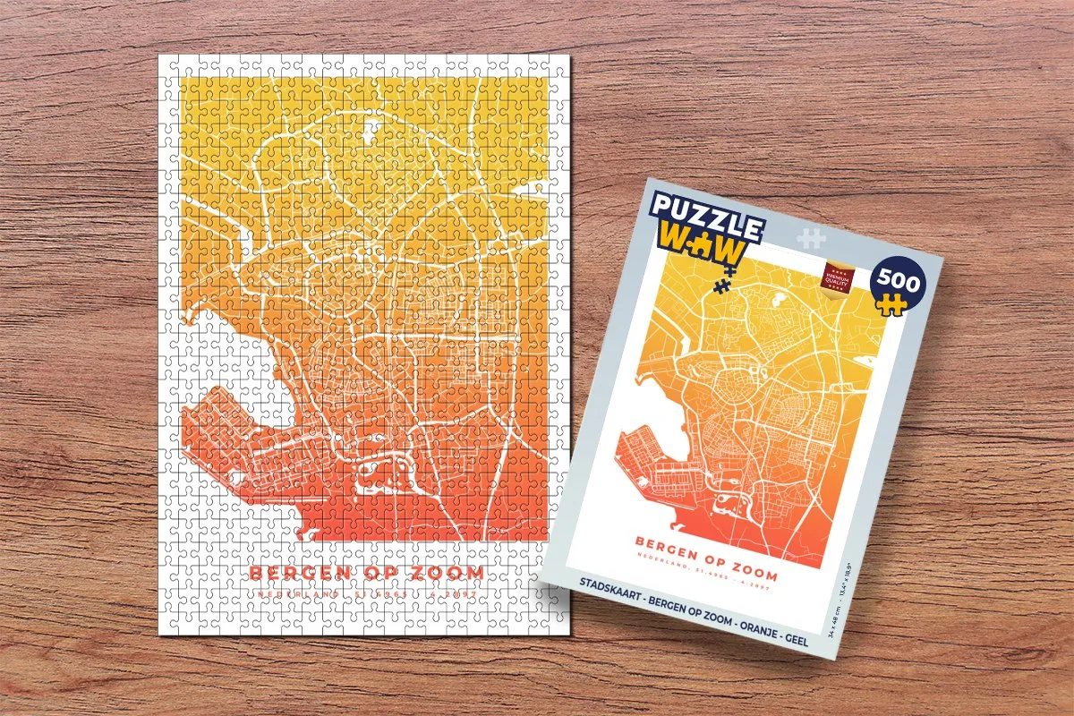 PuzzleWow Bergen op Zoom Legpuzzel 500 Stuks - Multicolor