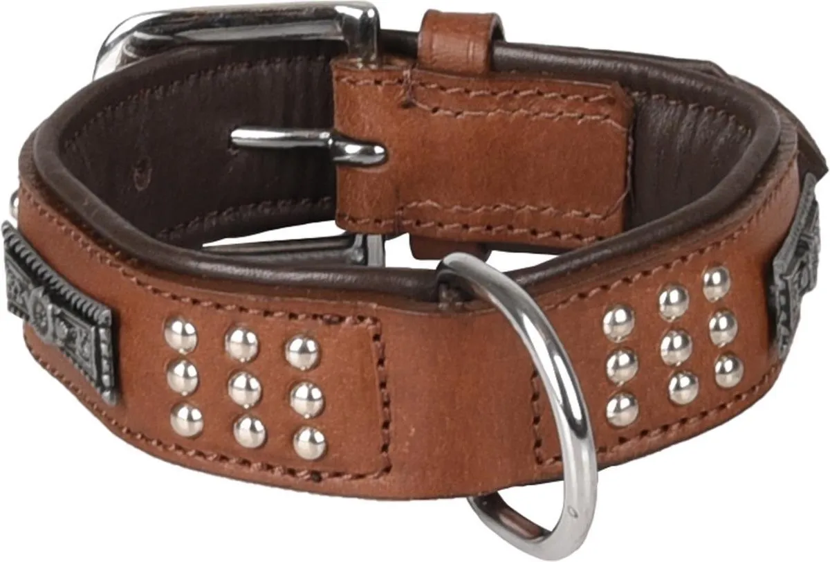 Flamingo Sedona Gevoerd Halsband - Bruin S 26-31cm - afbeelding 5 van 5