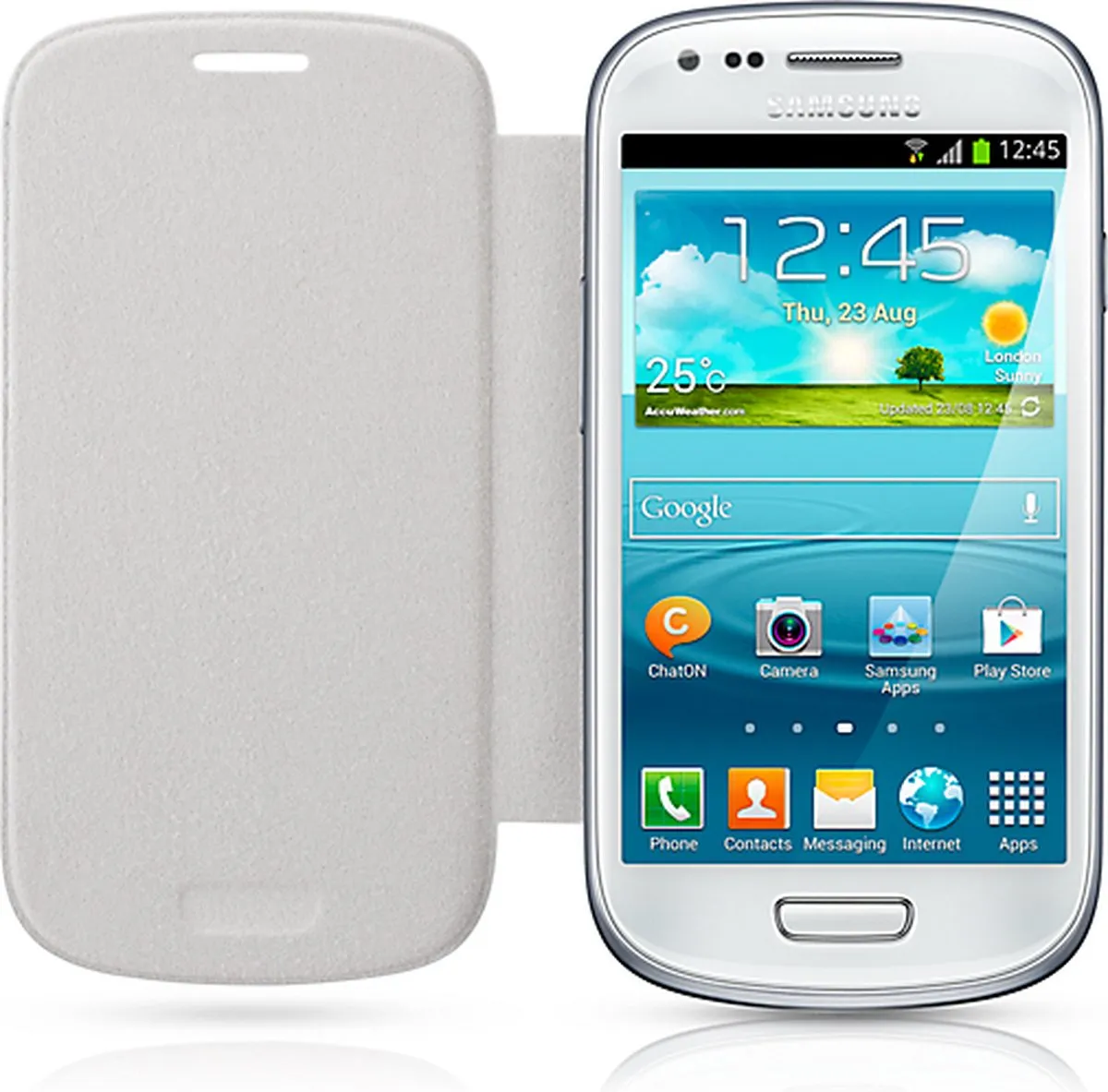 Samsung Flip Cover EFC-1M7FWEG - Galaxy S3 Mini - Wit