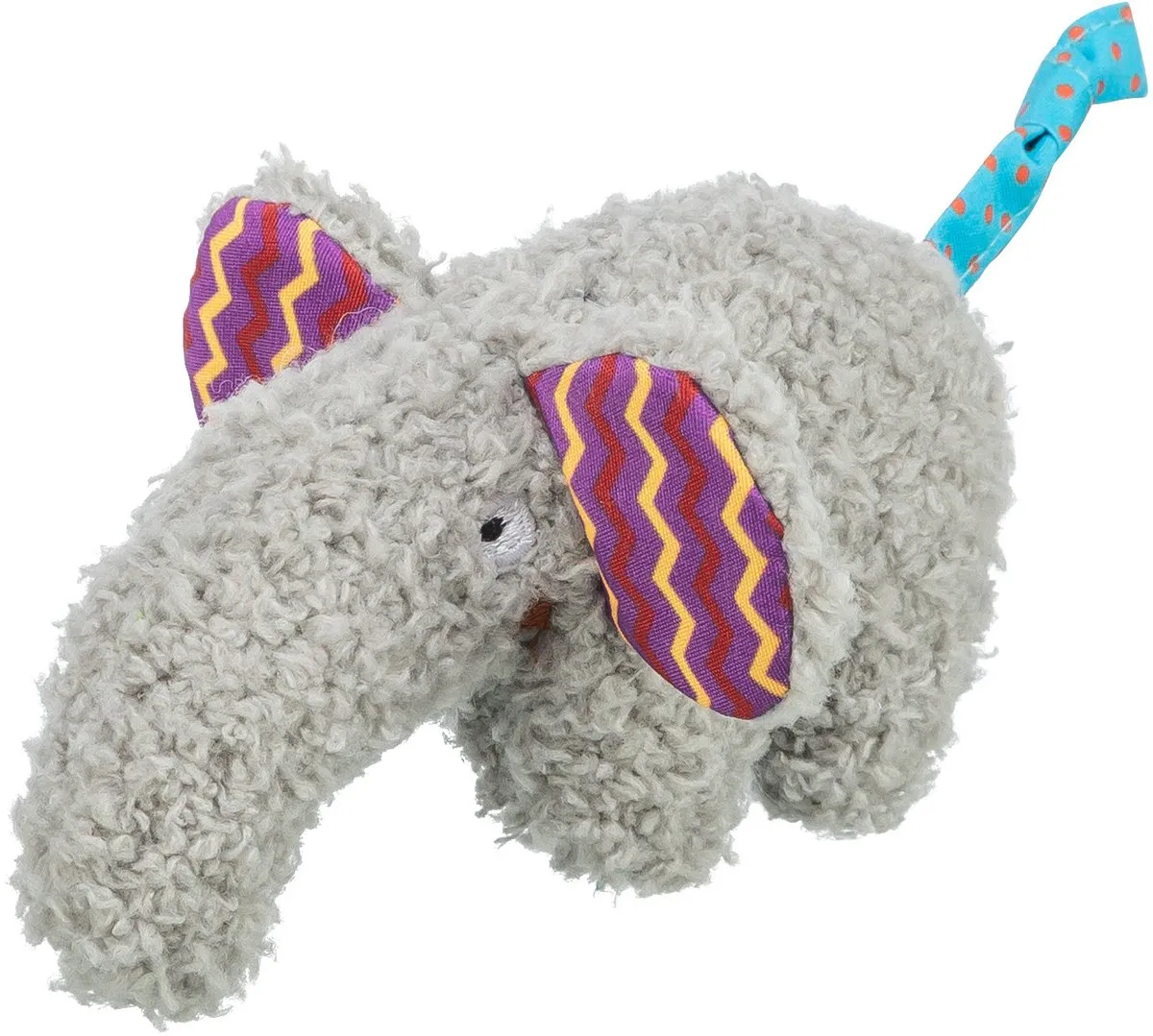 Trixie Olifant Pluche met Kattenkruid Grijs 15cm