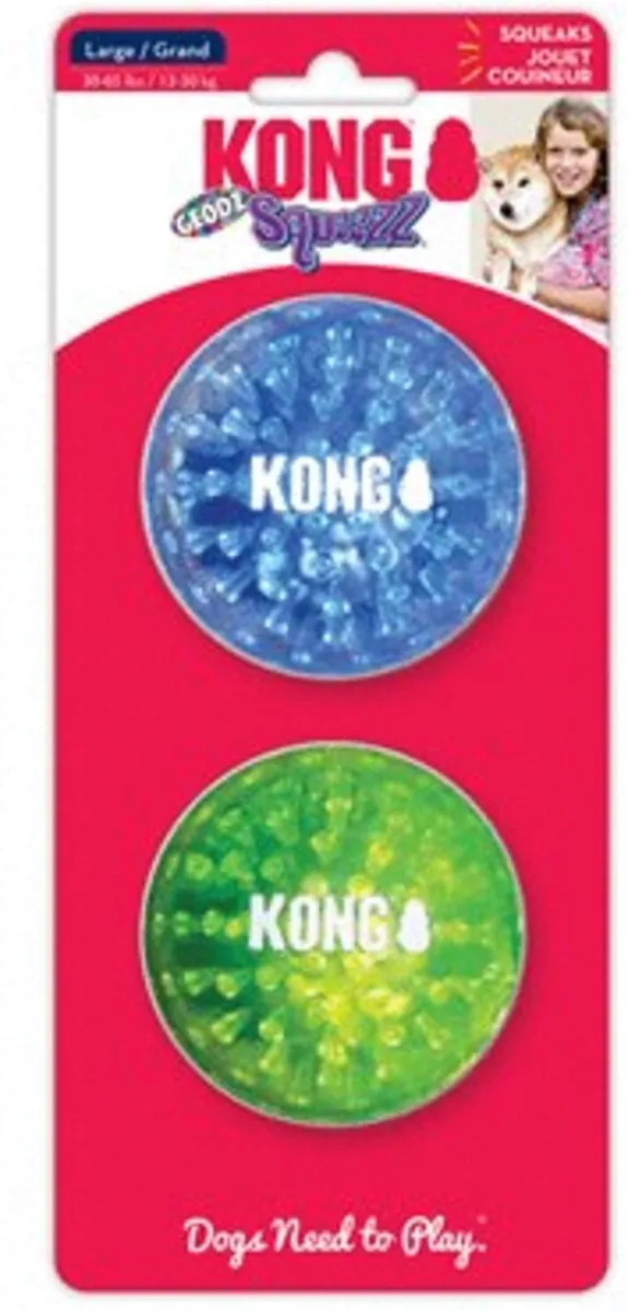 KONG Squeezz Geodz Hondenspeelgoed - 2 Stuks - afbeelding 6 van 6