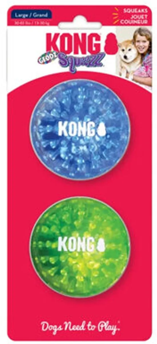 KONG Squeezz Geodz Hondenspeelgoed - 2 Stuks