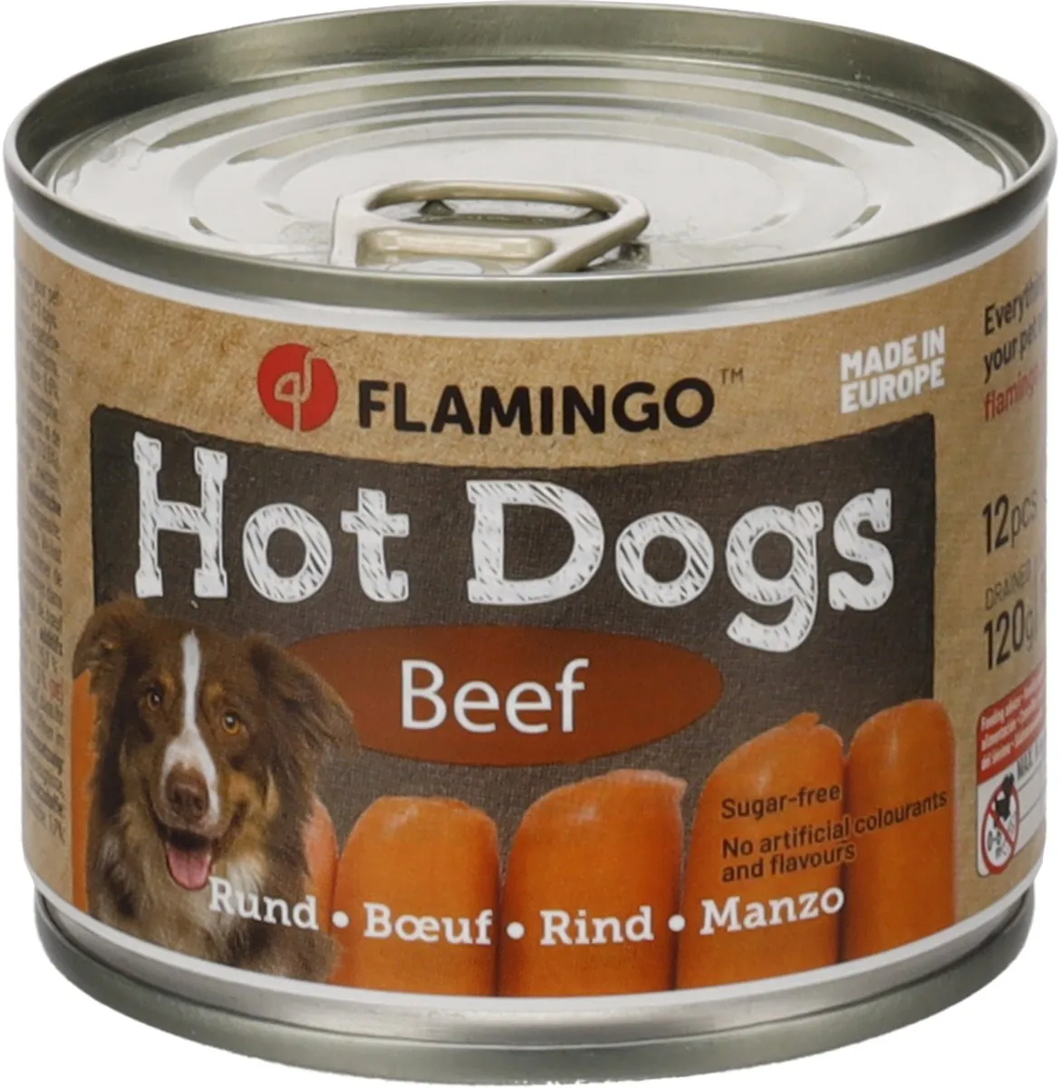 Flamingo Hotdogs Hond - 4x120g - Kip/Paard/Rund/Konijn - afbeelding 4 van 5