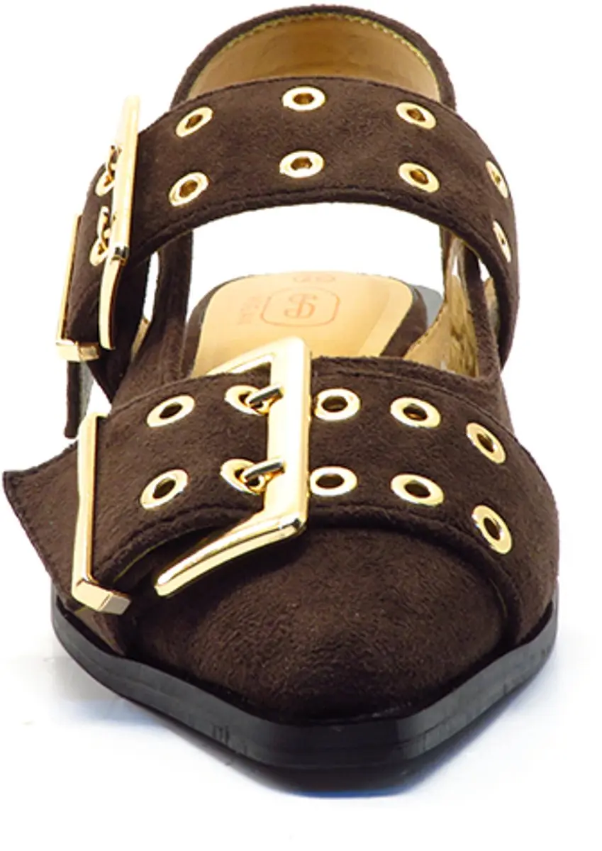 Shoecolate Brown slingback 1.16.52.023 - afbeelding 4 van 6