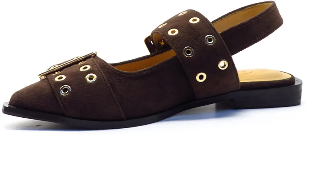 Shoecolate Brown slingback 1.16.52.023 - afbeelding 2 van 6