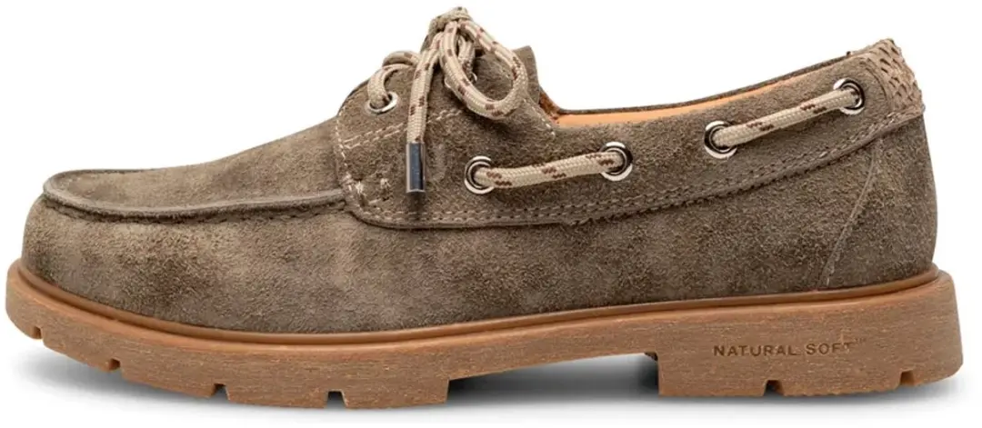 Woden dames bootschoen silver mink suède