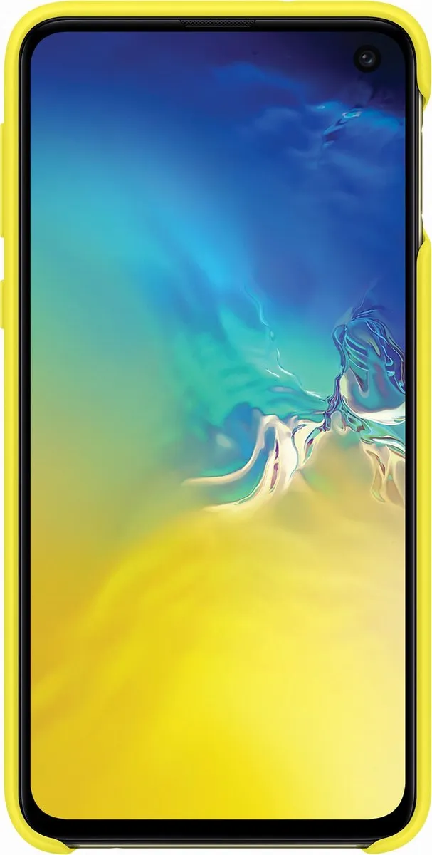 Samsung Silicone Hoesje Geel Galaxy S10e - 8801643640088