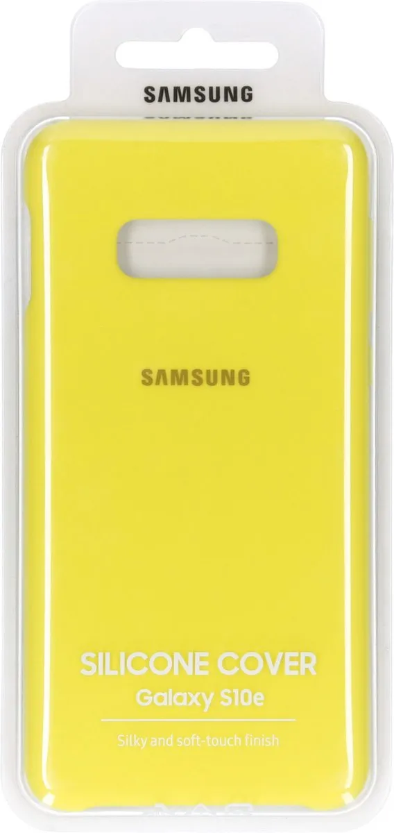 Samsung Silicone Hoesje Geel Galaxy S10e - 8801643640088 - afbeelding 6 van 6