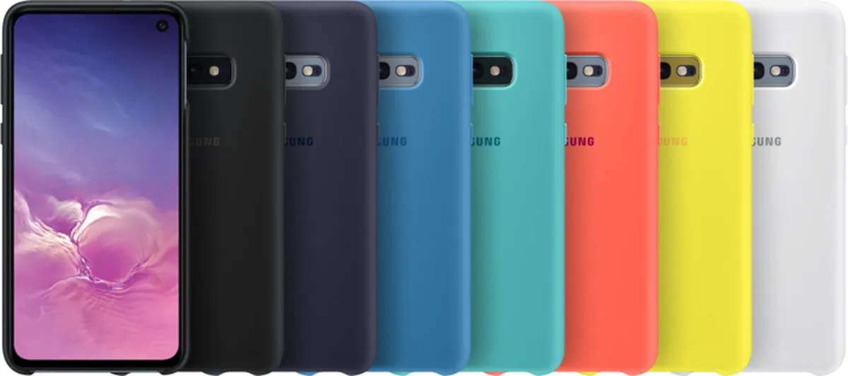 Samsung Silicone Hoesje Geel Galaxy S10e - 8801643640088