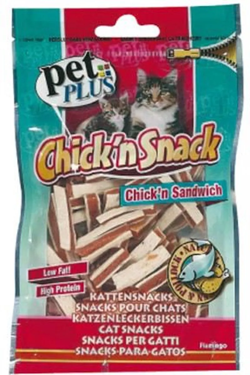 Flamingo Kattensnack Chicken Sandwich - 3x1
