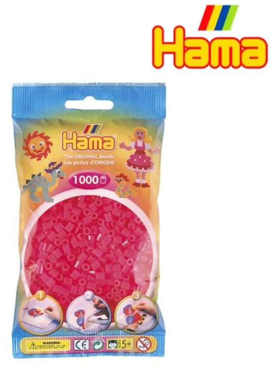 Hama Strijkkralen 1000 Stuks - Fuchsia