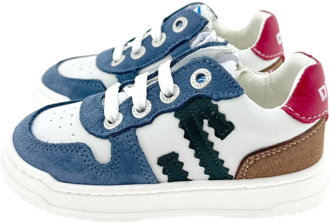 Develab 44431 sneaker blauw / combi, 23