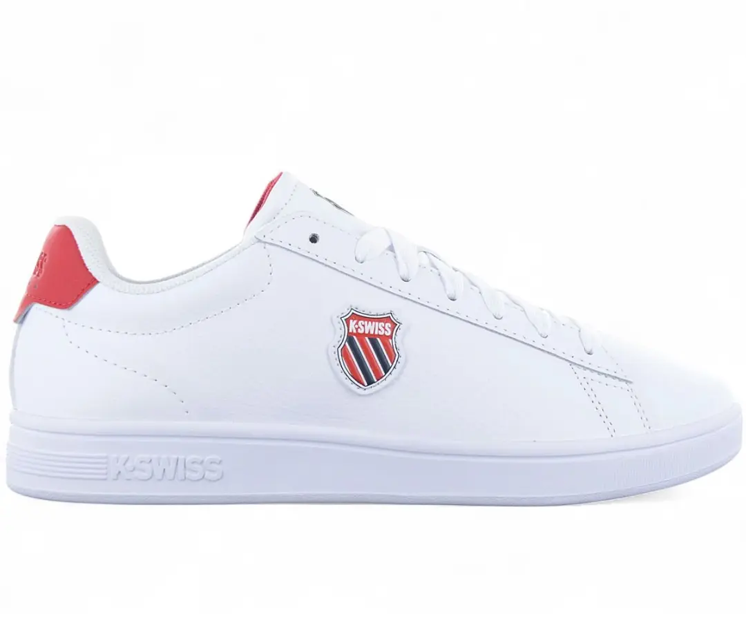 K-Swiss Classic Court Shield II - Heren Sneakers Schoenen Wit 04412-128-M , Maat: EU 44.5