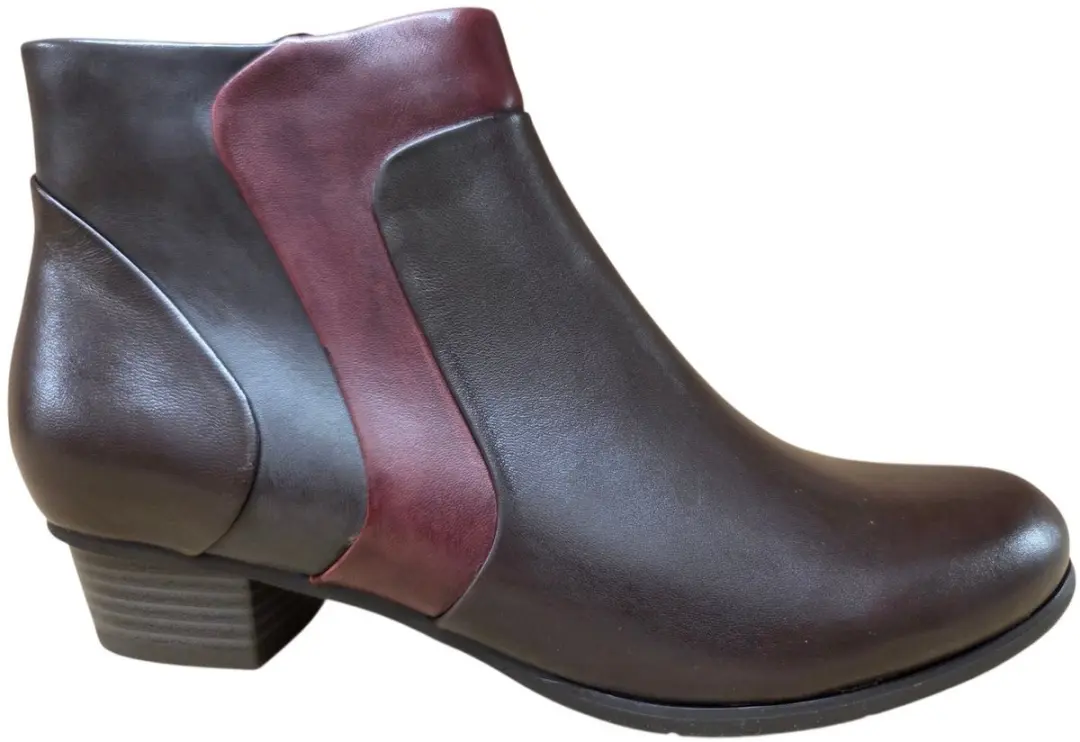 Regarde le Ciel Stefany 403 7932 TDM Sangria Enkellaarzen Bruin Leer Dames