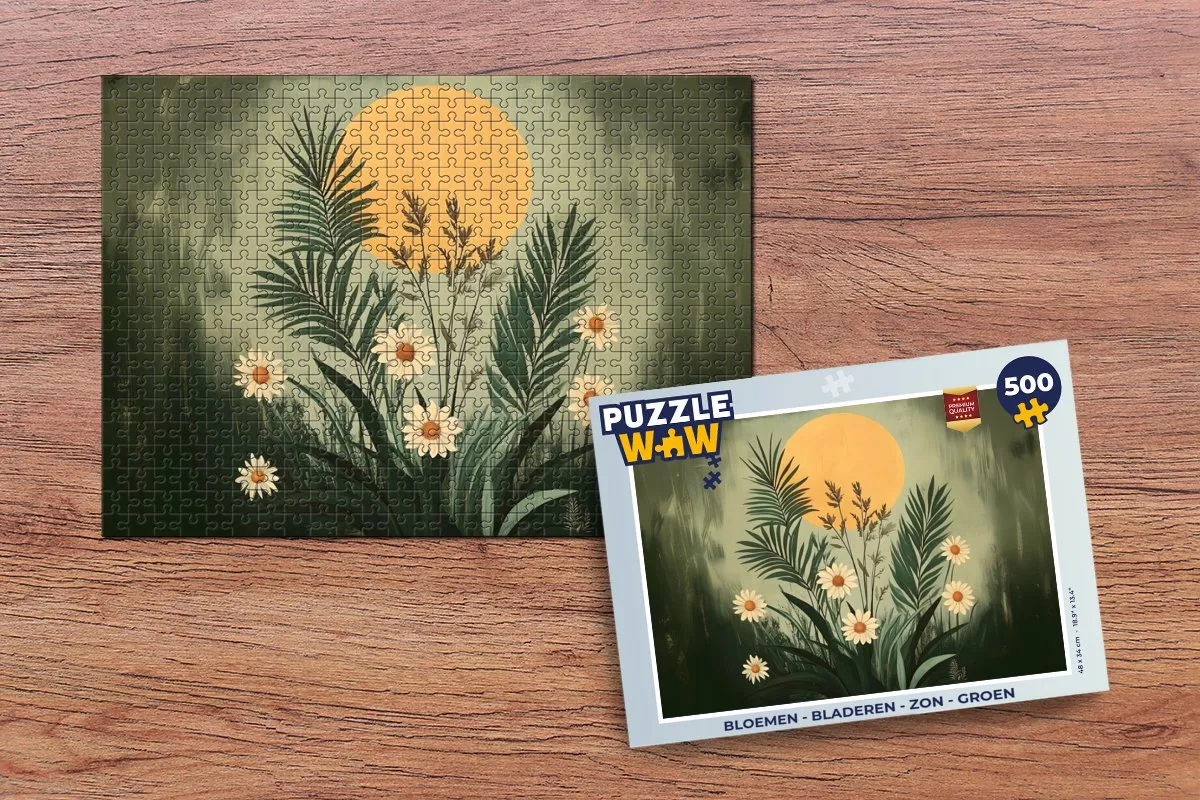 PuzzleWow Bloemen Legpuzzel 500 Stuks - MPN 8721375324738