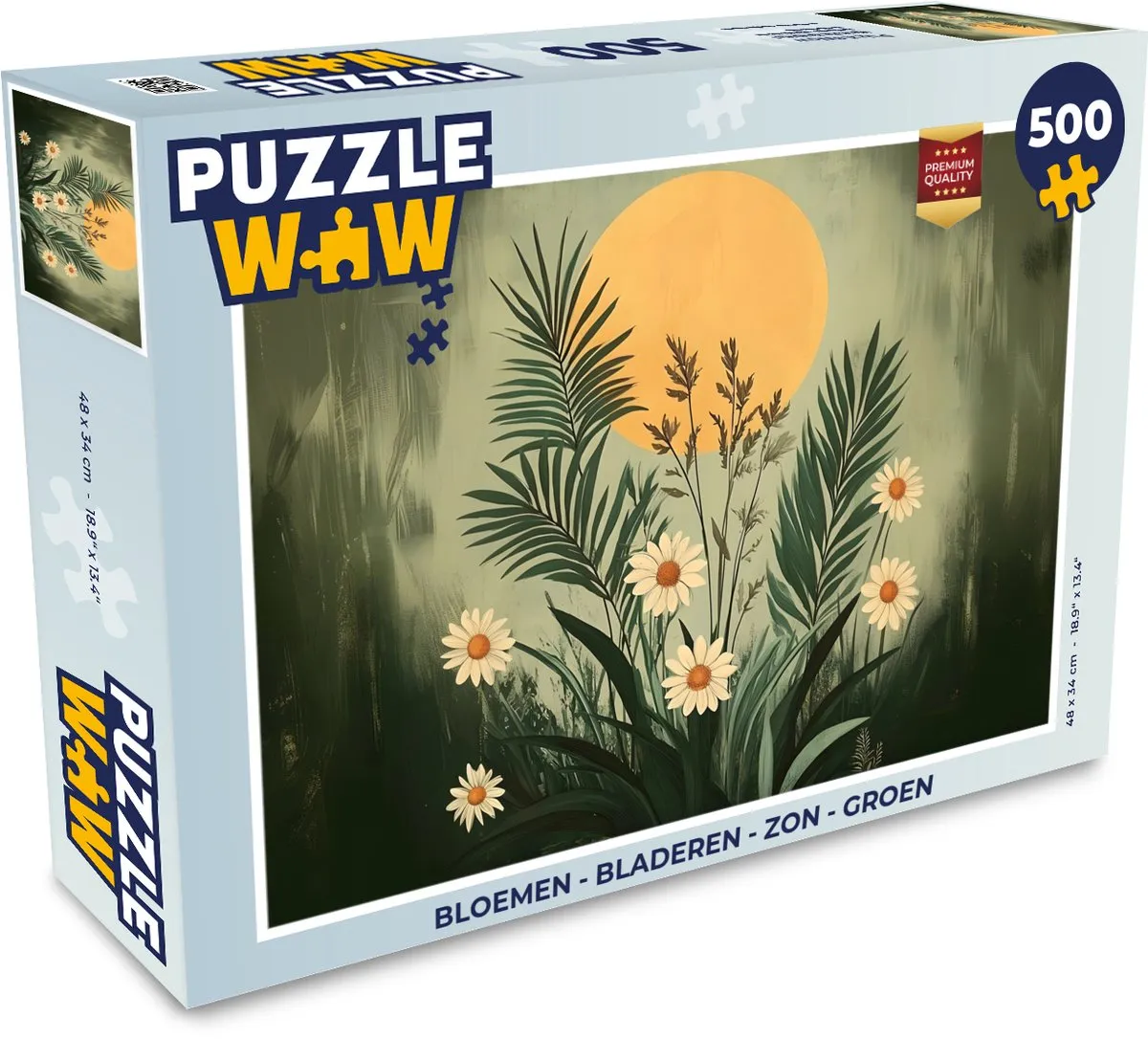 PuzzleWow Bloemen Legpuzzel 500 Stuks