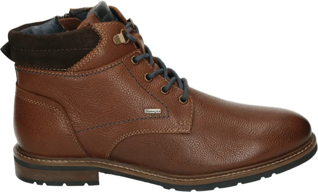 Sioux ROSTOLO-701-TEX Heren veterschoen Cognac