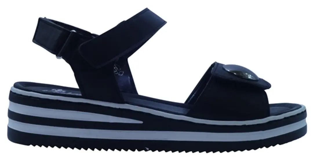Rieker Sandaal V02S8-00 Zwart
