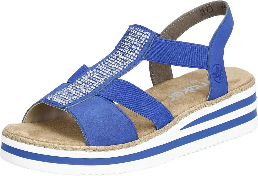 Rieker Dames Sandalen Blauw