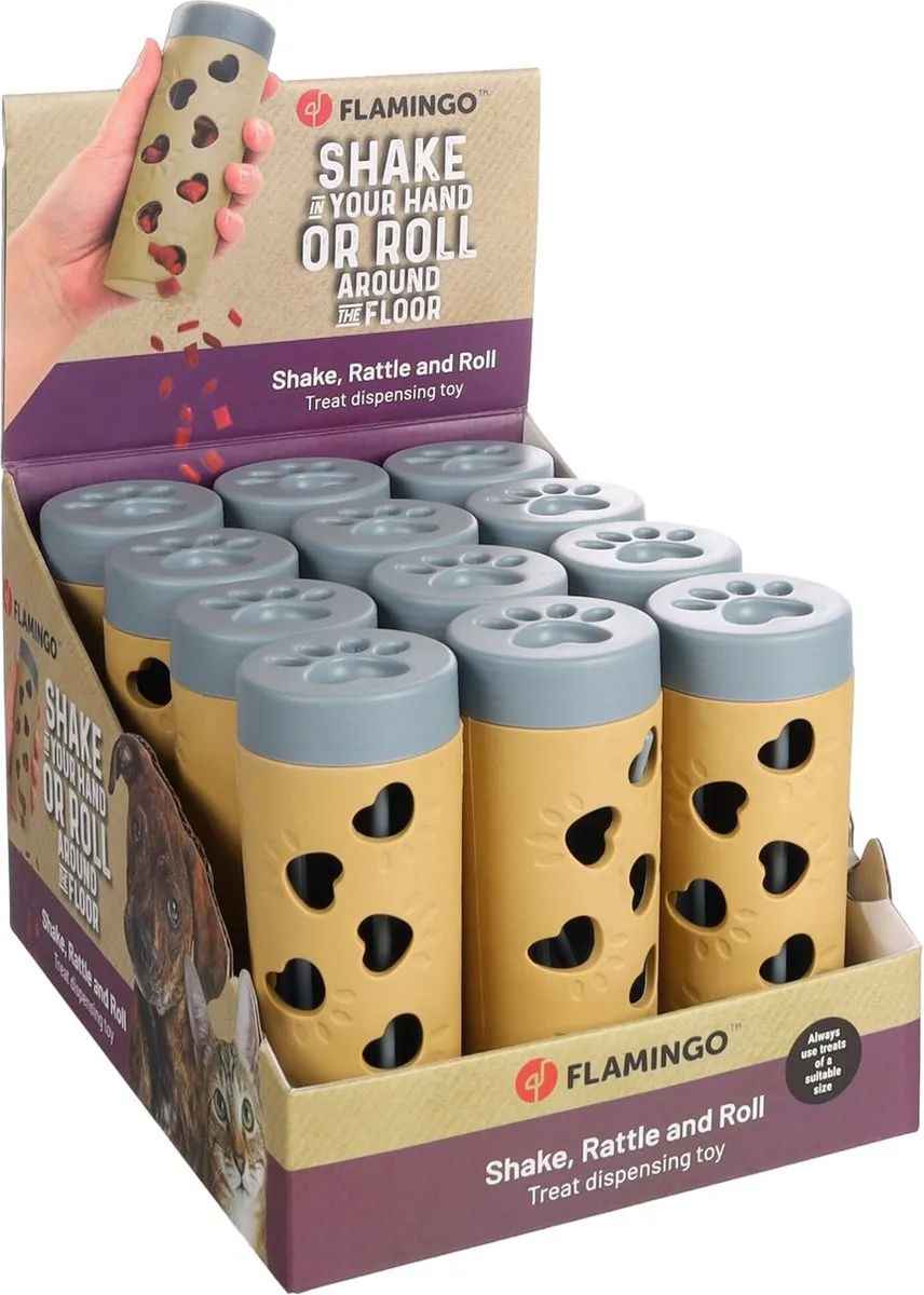 Flamingo Deru Snackverdeler Katten - Beige - afbeelding 3 van 3