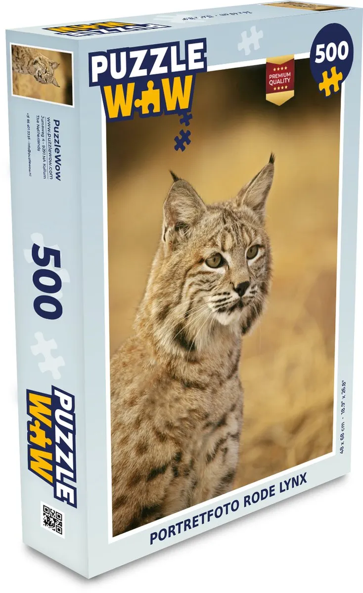 PuzzleWow Lynx Legpuzzel 500 Stuks
