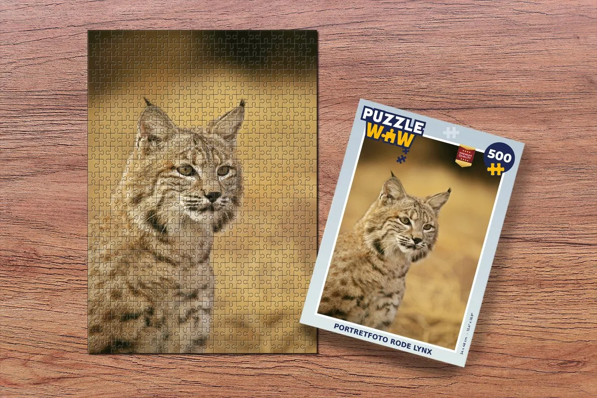 PuzzleWow Lynx Legpuzzel 500 Stuks - Multicolor