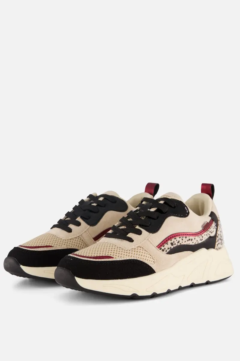POSH by Poelman Sneakers beige Synthetisch - Dames - Maat 39
