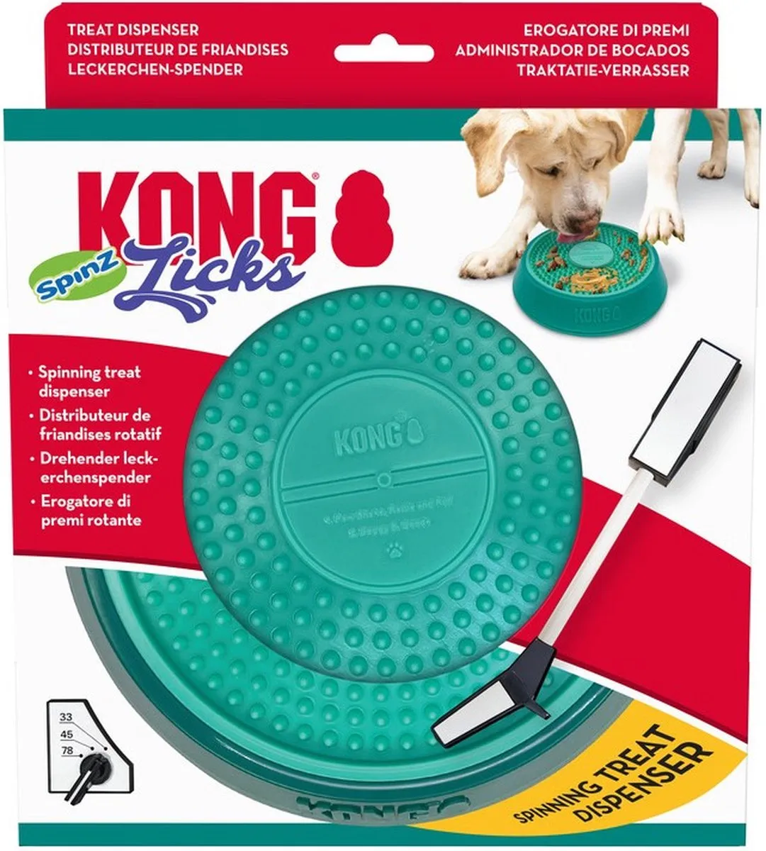 KONG Licks Spinz Large