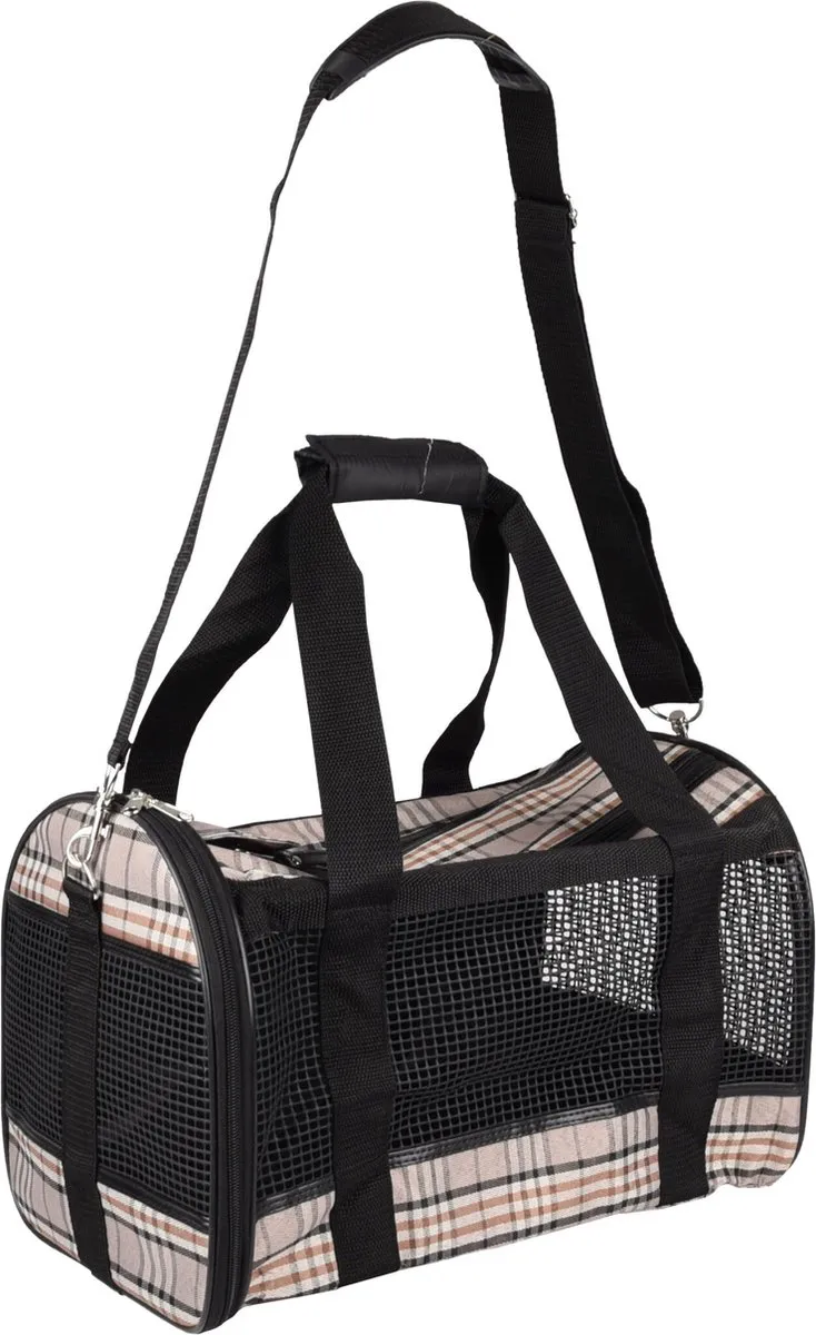 Flamingo Mayfair Hondentas - Bruin - Maat S