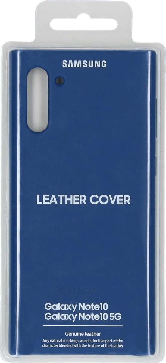 Samsung Leather Cover Galaxy Note 10 - Blauw