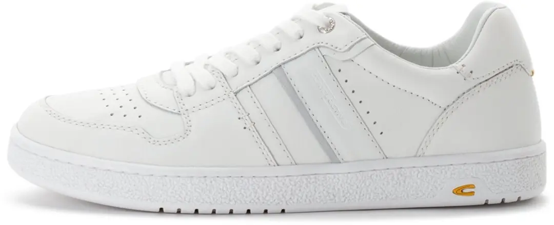 camel active Sneakers van glad leer en suède