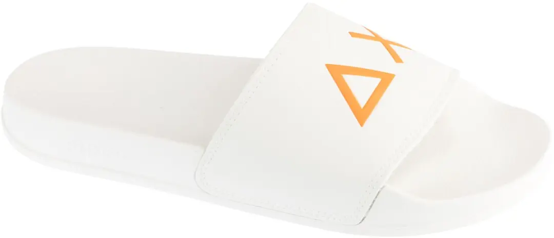 Sun68 Slippers Logo Bianco Wit