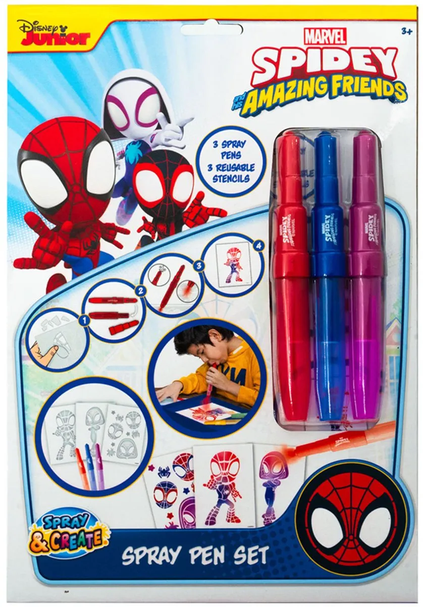 Spider-Man Spray Pen Set A4