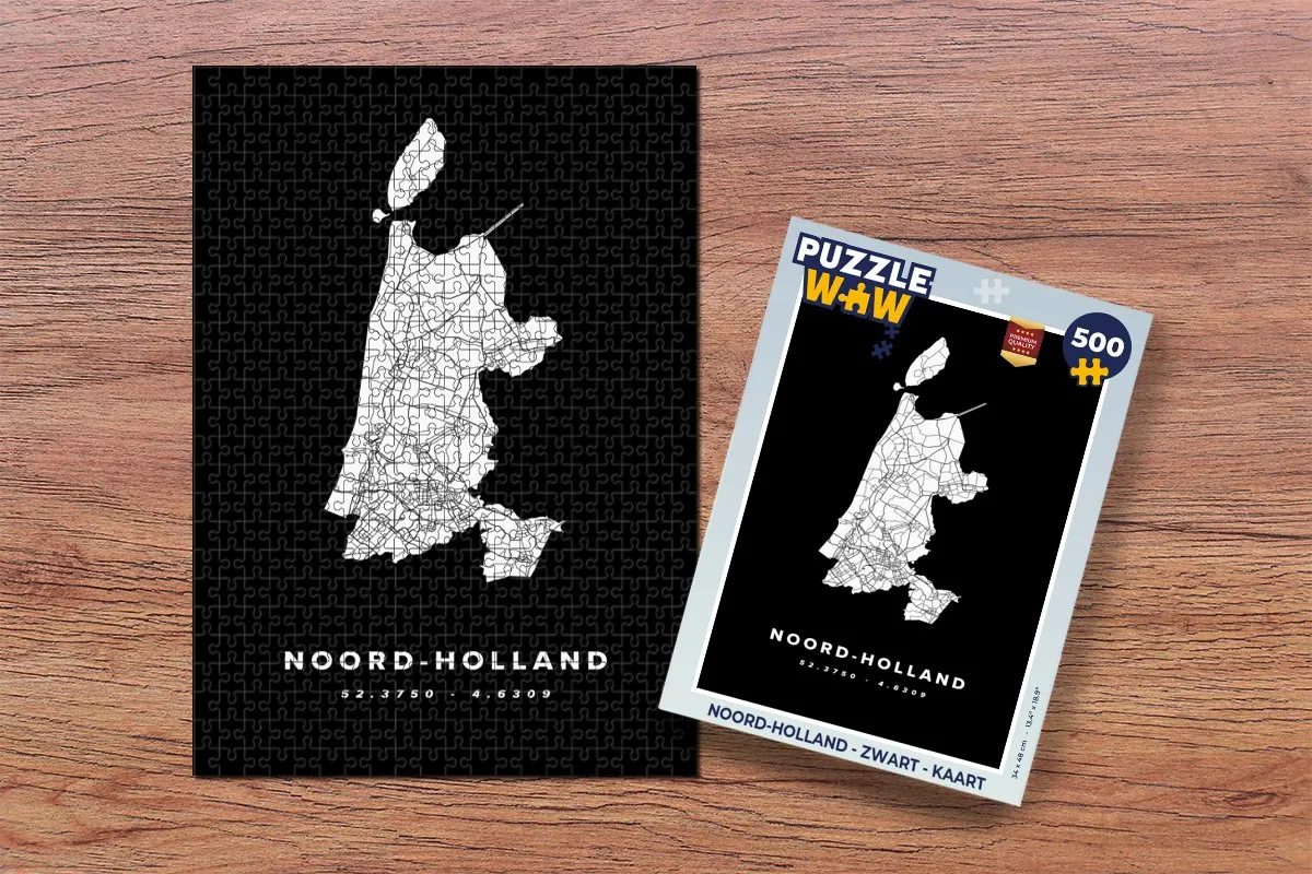 PuzzleWow Noord-Holland Legpuzzel 500 Stuks - Multicolor