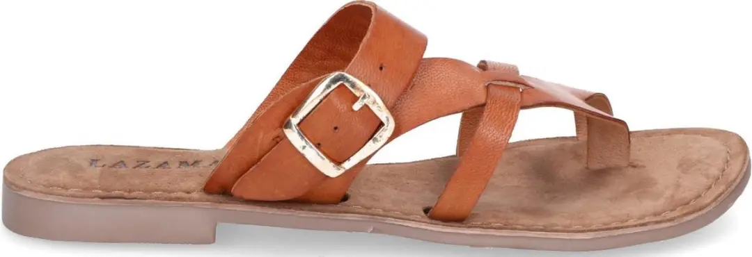 Lazamani Slippers cognac