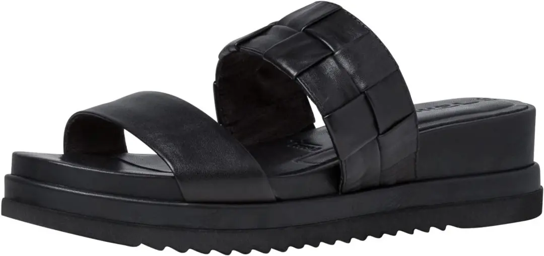 Tamaris Dames Slippers 1-1-27238-38 Zwart Leer