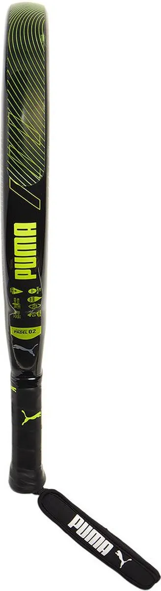 PUMA SolarBLINK CRT Padelracket - Carbon - Zwart